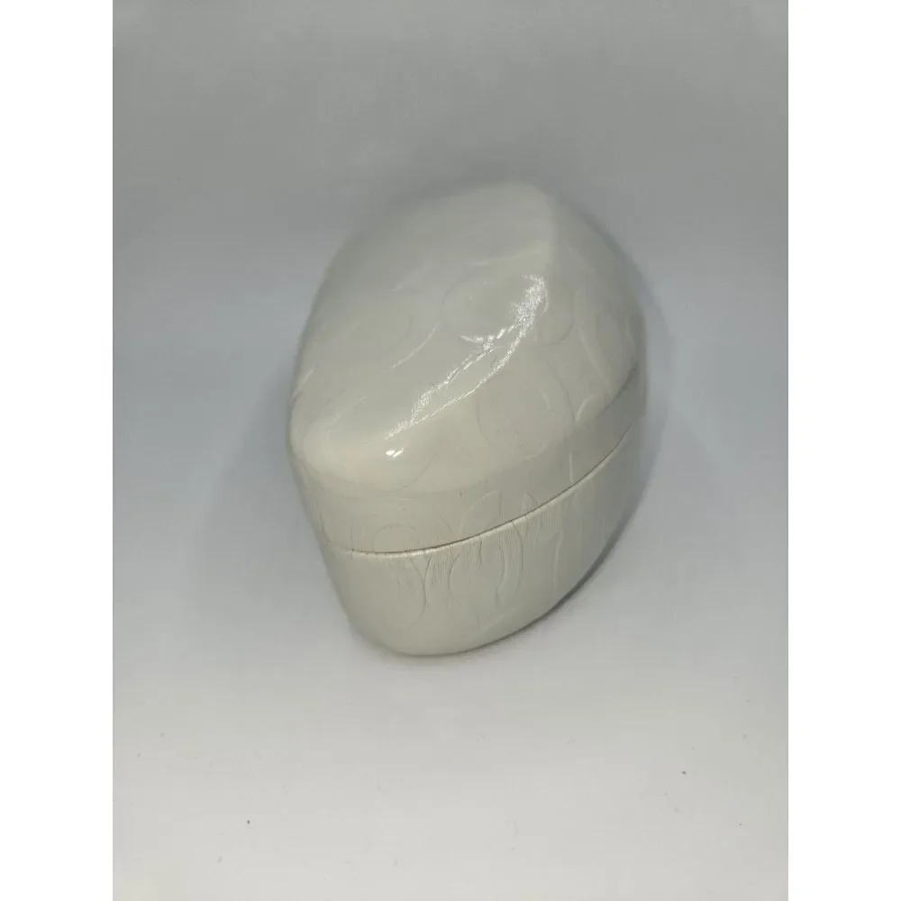 Coach‎ Eyeglasses Case White Signature Hard Clamshell Glasses Holder